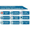 Ver imagem 2 de Colchão Solteiro Orthoflex Espuma D20 Comfortpedic Line (88x188x12) - 