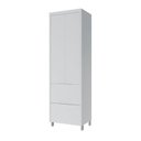 Ver imagem 5 de Lavanderia Modulada com Armário Aéreo,1 Balcão e 1 Armário Multiuso 100% MDF Marquesa Branco/Nature