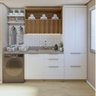 Lavanderia Modulada com Armário Aéreo,1 Balcão e 1 Armário Multiuso 100% Mdf Marquesa - 1