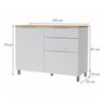 Lavanderia Modulada com Armário Aéreo,1 Balcão e 1 Armário Multiuso 100% Mdf Marquesa - 16