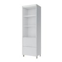 Ver imagem 4 de Lavanderia Modulada com Armário Aéreo,1 Balcão e 1 Armário Multiuso 100% MDF Marquesa Branco/Nature