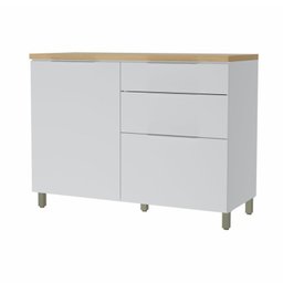 Lavanderia Modulada com Armário Aéreo,1 Balcão e 1 Armário Multiuso 100% Mdf Marquesa - 18