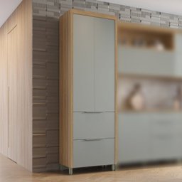 Lavanderia Modulada com Armário Aéreo,1 Balcão e 1 Armário Multiuso 100% Mdf Marquesa - 8