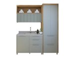 Ver imagem 2 de Lavanderia Modulada com Armário Aéreo,1 Balcão e 1 Armário Multiuso 100% Mdf Marquesa