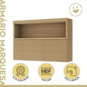 Ver imagem 4 de Lavanderia Modulada com Balcão 1 Porta e 2 Armários Aéreos 100% MDF Marquesa Verde/Nature