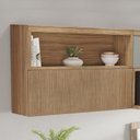 Ver imagem 3 de Lavanderia Modulada com Balcão 1 Porta e 2 Armários Aéreos 100% MDF Marquesa Verde/Nature