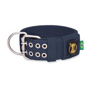 Coleira Cachorro Grande Forte Coleira Amorosso Cor Azul Marinho:XG