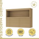 Ver imagem 4 de Lavanderia Modulada Marquesa com 2 Armários Aéreos e 1 Balcão 1 Porta 100% MDF Verde/Nature