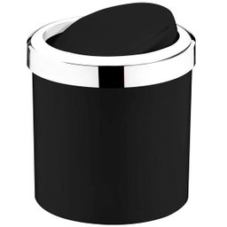 Lixeira Preta com Tampa Basculante Future - 1