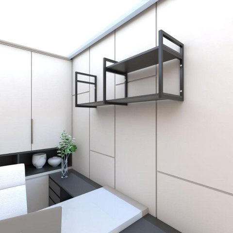 Prateleira Estante Estilo Industrial Escritório Prateleira para Quarto Prateleira para Quarto