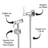 Ducha Higiênica Banheiro Metal 1/4 de Volta Mang. 1,20m Acabamento C70 - 3