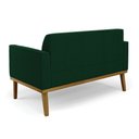 Ver imagem 7 de Sofá 2 Lugares Namoradeira Madeira Castanho Marisa Bouclê Verde D03 - D’Rossi