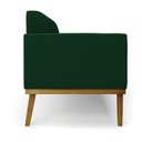 Ver imagem 6 de Sofá 2 Lugares Namoradeira Madeira Castanho Marisa Bouclê Verde D03 - D’Rossi