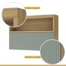 Lavanderia Modulada Marquesa com 2 Armários Aéreos e 1 Balcão 1 Porta 100% Mdf - 5