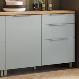 Lavanderia Modulada com 2 Armários Aéreos e 1 Balcão 1 Porta 100% Mdf - 18