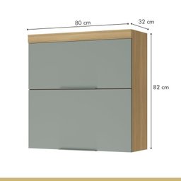 Lavanderia Modulada com 2 Armários Aéreos e 1 Balcão 1 Porta 100% Mdf - 15