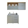 Lavanderia Modulada Marquesa com 2 Armários Aéreos e 1 Balcão 1 Porta 100% Mdf - 2