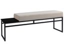 Ver imagem 1 de Banco Estofado 2 Lugares Paradise Conforto Elegância Recamier Preto