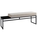 Ver imagem 1 de Banco Estofado 2 Lugares Paradise Conforto Elegância Recamier Preto