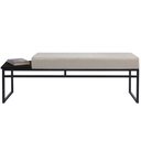 Ver imagem 2 de Banco Estofado 2 Lugares Paradise Conforto Elegância Recamier Preto
