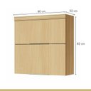 Ver imagem 7 de Lavanderia Modulada com 2 Armários Aéreos e 1 Balcão 100% Mdf Marquesa