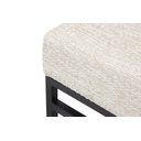 Ver imagem 5 de Banco Estofado 2 Lugares Paradise Conforto Elegância Recamier Preto/Champanhe