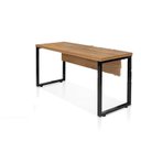 Ver imagem 1 de Mesa Suprema Individual 160cm Industrial Tampo de Noce e Preto Marrom