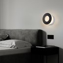 Ver imagem 1 de Arandela de Parede Led Kote Redondo 3000k 7w Bivolt Ø20cm Metal e Alumínio Preto e Branco - Nordecor