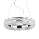 Ver imagem 6 de Lustre Pendente Aliança Quasar Metal Cromado 10x G9 Ø50cm