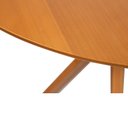 Ver mais imagens de Conjunto Mesa Jantar Redonda 4 Cadeiras 90cm Madeira Maciça Nozes Lisboa Marrom