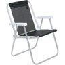 Cadeira de Praia Alta Sannet Aluminio Preta 023574 Bel - 1