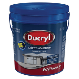 Tinta Ducryl Standard Fosca 18L Branco Renner Unico - 1