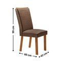 Ver imagem 3 de Conjunto com 2 Cadeiras Lisa MDF para Sala de Jantar Moderna Mobília