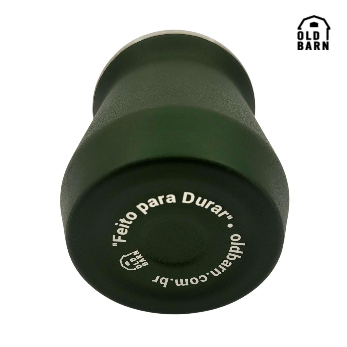 Kit 1 Copo Térmico De Alumínio 300ml Tereré Chimarrão 1 Bomba Tereré Inox Jumbo Mola Removí - Verde - 4