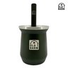 Kit 1 Copo Térmico De Alumínio 300ml Tereré Chimarrão 1 Bomba Tereré Inox Jumbo Mola Removí - Verde - 2