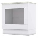 Ver imagem 1 de Balcao Forno Embutir Tampo Cooktop 80 Cm Americana Branco Calcare Henn