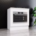 Ver imagem 2 de Balcao Forno Embutir Tampo Cooktop 80 Cm Americana Branco Calcare Henn