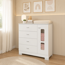 Ver imagem 1 de Cômoda Sapateira Katatau para Quarto de Bebê 100% MDF Branco Fosco