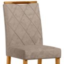 Ver imagem 2 de Cadeira para Mesa de Jantar Sarah Kit 2 Peças Ype/suede Marrom - Nc