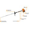 Multifuncional a Combustão Stihl Ka 120 R 1,3 Kw 1.7hp 641ml com Implemento Fs Roçadeira Lâmina 250- - 8