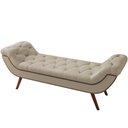 Ver imagem 5 de Puff Recamier Decorativo com Tachas 140cm Santorini Facto Dunas Bege