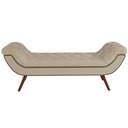 Ver imagem 3 de Puff Recamier Decorativo com Tachas 140cm Santorini Facto Dunas Bege