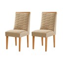 Ver imagem 1 de Conjunto de Cadeiras para Sala de Jantar Bege/Turim/Marromle