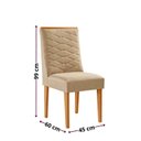 Ver imagem 2 de Conjunto de Cadeiras para Sala de Jantar Bege/Turim/Marromle