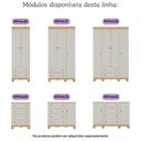 Ver imagem 6 de Berço Americano 3 em 1 com Colchão Incluso e Cômoda 1 Porta 4 Gavetas Dengo Multimóveis Mp4698