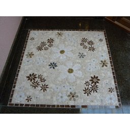 Mandala Mosaico Floral Tapete Jardim Florido 80cm - 2