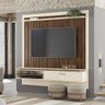 Painel Para TV até 75 Polegadas 01 Porta Melissa 180cm Palisandro Off White Bymóveis - 1