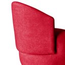 Ver imagem 4 de Kit 2 Poltronas Decorativa Beatriz Orgânica Suede Vermelho