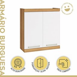 Lavanderia Modulada com Balcão 2 Portas e Armário Aéreo 100% Mdf Burguesa - 7