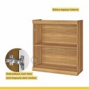 Ver imagem 4 de Lavanderia Modulada com Balcão 2 Portas e Armário Aéreo 100% MDF Burguesa Marrom/Amadeirado Freijó/Branco